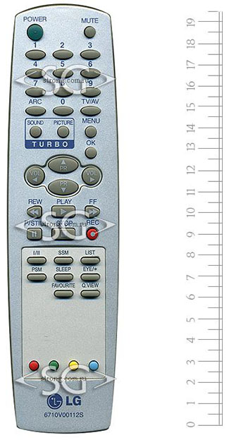 Пульт дистанционного управления для LG 6710V00112S (=77Z+favorite) /orig./