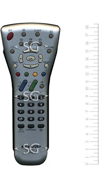 Пульт дистанционного управления для SHARP GA387WJSA серебро = GA499WJSB черный /orig./