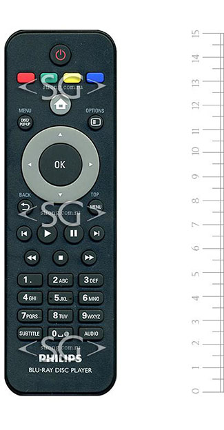 Пульт дистанционного управления для PHILIPS 996510041223 (RC34E-2, 1043006137) blu-ray disk player /orig./