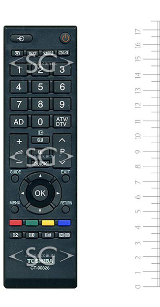Пульт дистанционного управления для TOSHIBA CT-90326 /orig./