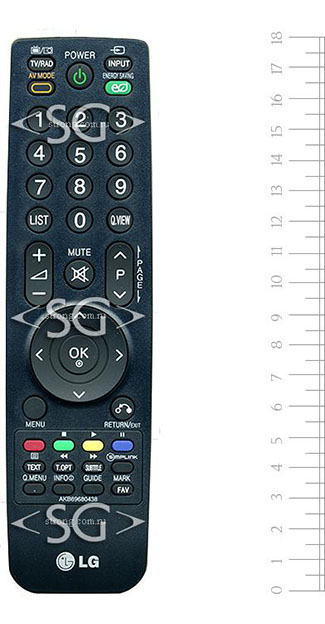 Пульт дистанционного управления для LG AKB69680438 (=AKB69680403, AKB69680408) /orig./