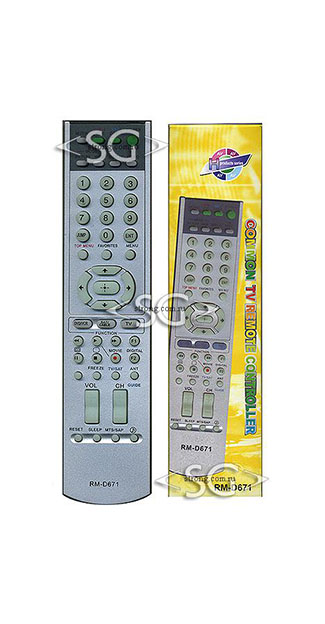 Пульт дистанционного управления для SONY universal RM-D671 (корпус типа RM-Y916 lcd tv/dvd+vcr/sat) в коробке