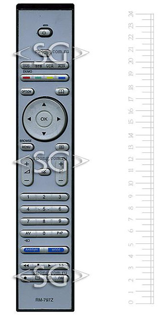 ����� �������������� ���������� ��� PHILIPS universal RM-797Z++ (������ ���� RC4422/01, RC4401/01 ambil) � �������