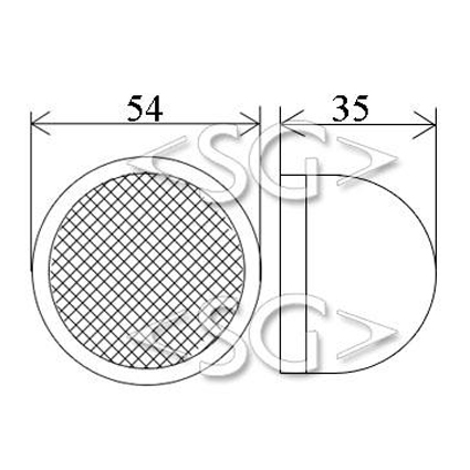 Громкоговоритель ( динамик) TW107 4 Om 3-20K-Hz tweeter (white box)