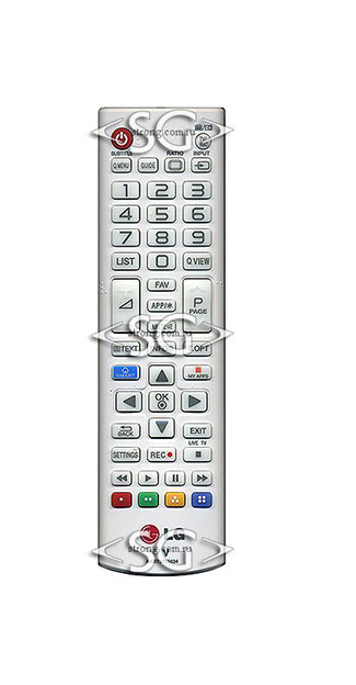 Пульт дистанционного управления для LG AKB73715634 smart белый (=AKB73715601 чёрный) /orig./