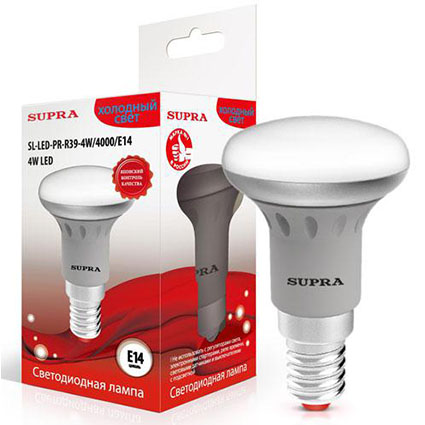 ����� ������������ E14 4W ��������� ?39�� h70�� 4000K-���. 300�� (SL-LED-PR-R39-4W/4000/E14)