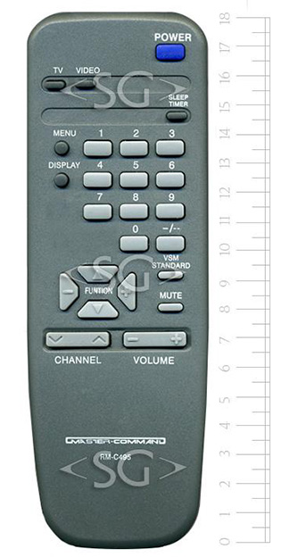 Пульт дистанционного управления для JVC RM-C495 (-482,-483)