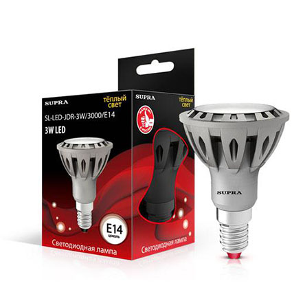 ����� ������������ E14 3(25)W ��������� JDR ?50�� h68�� 3000K-��. 210�� (SL-LED-JDR-3W/3000/E14)