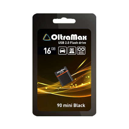 USB 2.0 флэш-накопитель 16Gb серия 90 mini (чёрный)