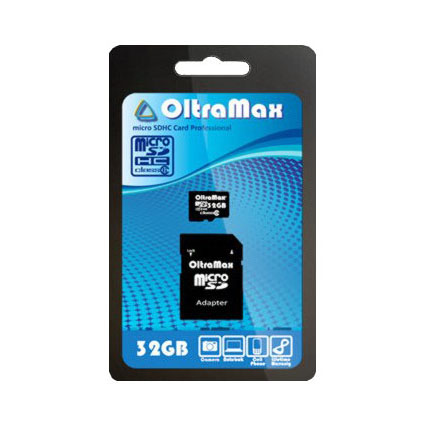 Карта памяти Micro SDHC 32Gb Class 6 c адаптером SD