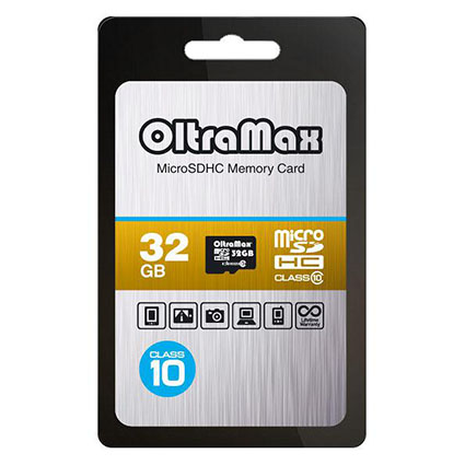 ����� ������ Micro SDHC 32Gb Class 10  ��� �������� SD