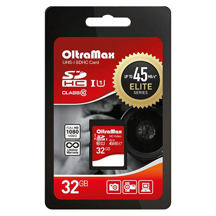 ����� ������ SDHC 32Gb Class 10 UHS-1 45 MB/s    ELITE SERIES