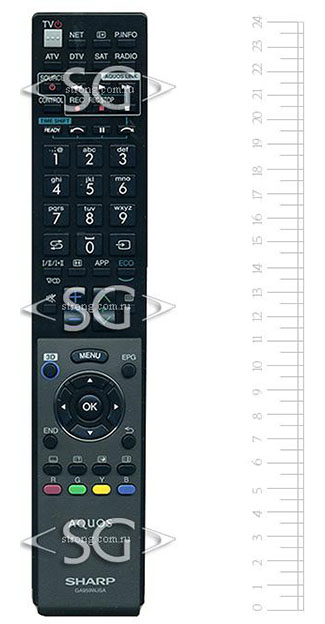 Пульт дистанционного управления для SHARP GA959WJSA 3D (RRMCGA959WJSA) /orig./