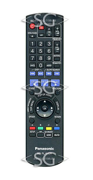 Пульт дистанционного управления для PANASONIC N2QAYB000185 Blu-ray плеер /orig./