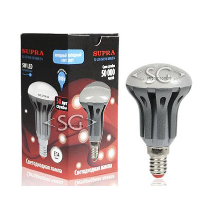 ����� ������������ E14 5(50)W ��������� ?50�� h86�� 4000K-���. 450�� (SL-LED-R50-5W/4000/E14)