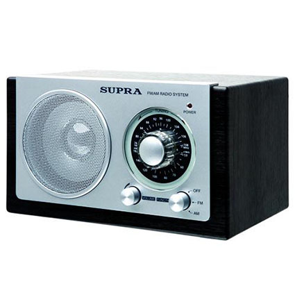 ������������� SUPRA ST-108 black/silver AM/FM(76-108���),������. ���������, ������������, 2��,220V