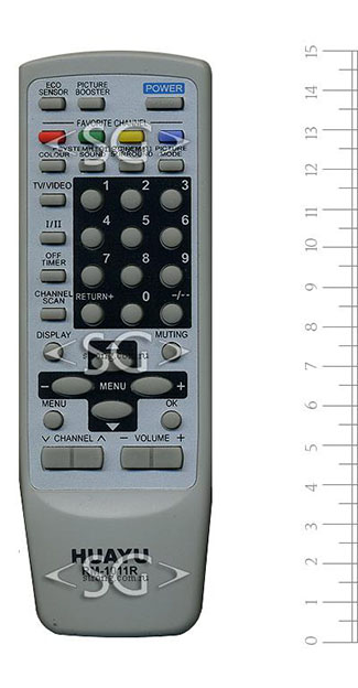 Пульт дистанционного управления для JVC universal RM-1011R (корпус типа RM-C364 белый) в коробке