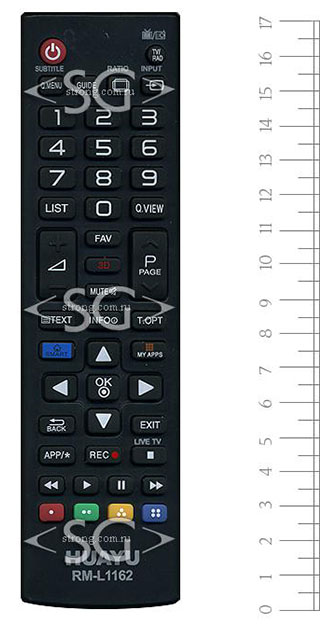 ����� �������������� ���������� ��� LG universal RM-L1162 (������ ���� AKB73715601smart. 3D) �������