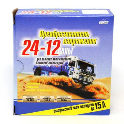 Преобразователь напряжения "Сонар ПН-15" DC/DC 24V/12V 15A