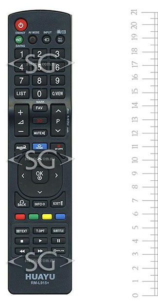 Пульт дистанционного управления для LG universal RM-L915+ (корпус типа AKB72915207 +3D) блистер