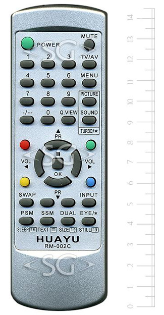 Пульт дистанционного управления для LG universal RM-002CB (корпус типа 6710V00017H серебрянный)в коробке