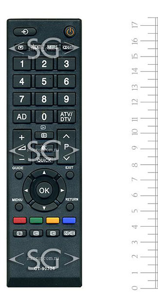 Пульт дистанционного управления для TOSHIBA CT-90326 (=CT-90329)