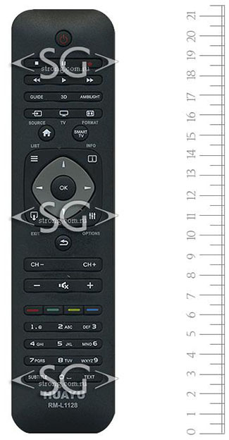 ����� �������������� ���������� ��� PHILIPS universal RM-L1128 (������ ���� 2422 549 90477) 3D, ambil. smart (�������)