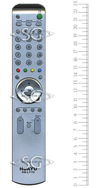 Пульт дистанционного управления для SONY universal RM-L1118 (корпус типа RM-ED002) блистер