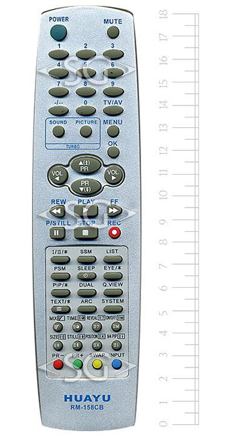 ����� �������������� ���������� ��� LG universal RM-158CB (������ ���� 6710V00077V) �������