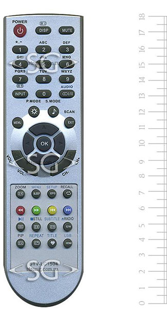 Пульт дистанционного управления для SUPRA G6C52R (TVD34) (tv STV-LC1504W и др.) / AKAI tv LTA-19N680HCP и др.