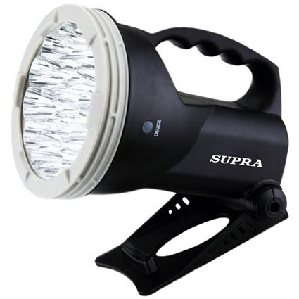 Фонарь акк.прожек.19 LED(2 режима 7-19LED/24 ч. работы/зарядка 220V) SFL-PLR-19L01чёр.(в коробке)