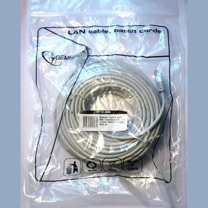 Патч-корд UTP (RJ45-RJ45) кат. 5е литой, многожильный 20м.