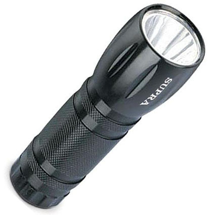 Фонарь алюм. 1 LED 1W(до 100м/20ч.работы/ударопроч//влагоустойчивый/3*AAА)SFL-AL-1LWчёрный(блистер)