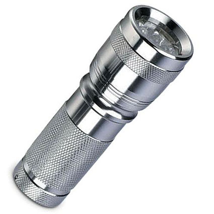 Фонарь алюм.12 LED (35ч.работы/ударопрочный/влагоустойчивый/3*AAА)SFL-AL-12L серебр. (блистер)