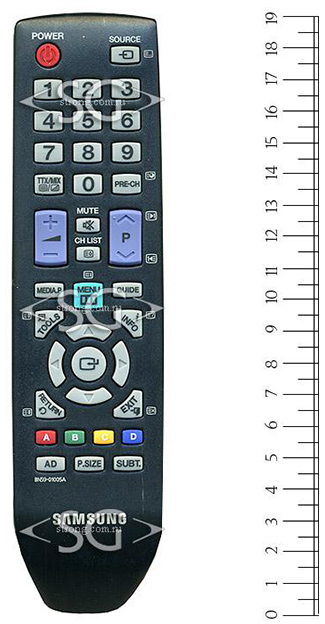 Пульт дистанционного управления для SAMSUNG BN59-01005A /orig./