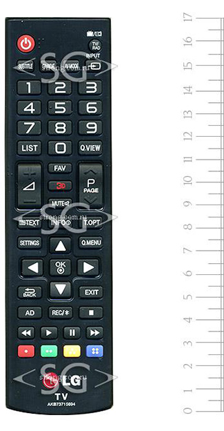 Пульт дистанционного управления для LG AKB73715694 3D (LG AKB73715695) /orig./