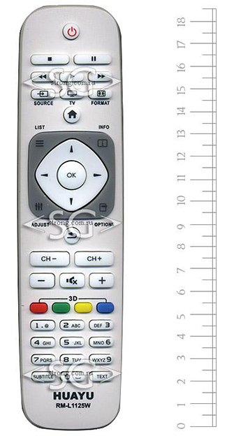 ����� �������������� ���������� ��� PHILIPS universal RM-L1125W ����� (������ ���� 9965 900 00449 )+3D �������