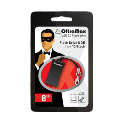 USB 2.0 флэш-накопитель 8Gb серия 10 mini (чёрный)