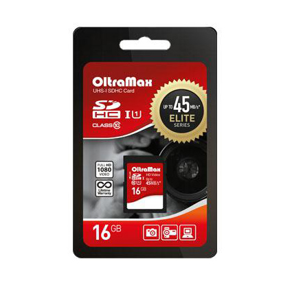 ����� ������ SDHC 16Gb Class 10 UHS-1 45 MB/s  ELITE SERIES