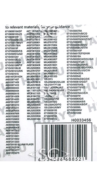 Пульт дистанционного управления для LG universal RM-L1162W белый (корпус типа AKB73715601smart. 3D) блистер