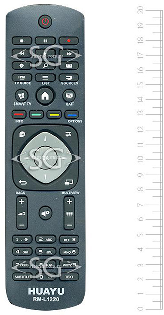 ����� �������������� ���������� ��� PHILIPS universal RM-L1220 (������ ���� 9965 900 09748 smart) �������