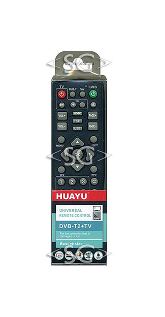 Пульт дистанционного управления универсальный для DVB-T2 ресиверов+TV ver.2019(инст. на русс.яз. с цв.фото)блистер