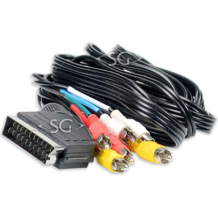 Шнур SCART-6*RCA 1,5 м