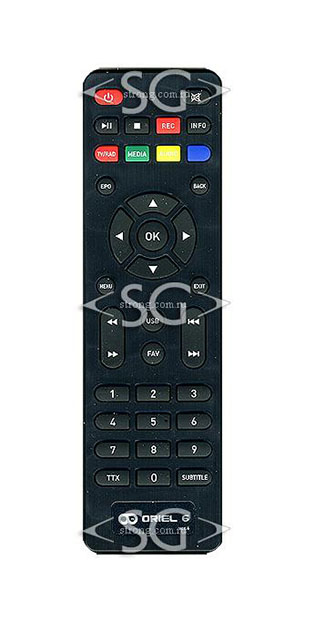 Пульт дистанционного управления для ORIEL ПДУ- 6 для DVB-T2-ресиверов 302/302D/312 /orig./