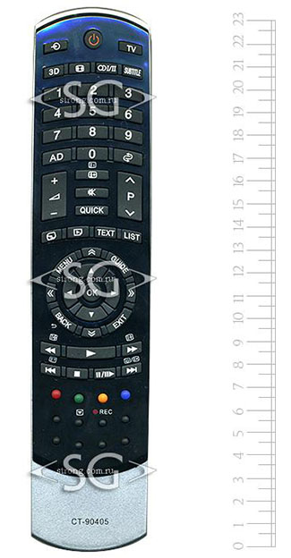Пульт дистанционного управления для TOSHIBA CT-90405 3D