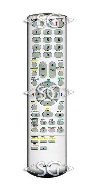 Пульт дистанционного управления для TOSHIBA WC-G1R (WC-G2R) видеотройка TV+VCR+DVD