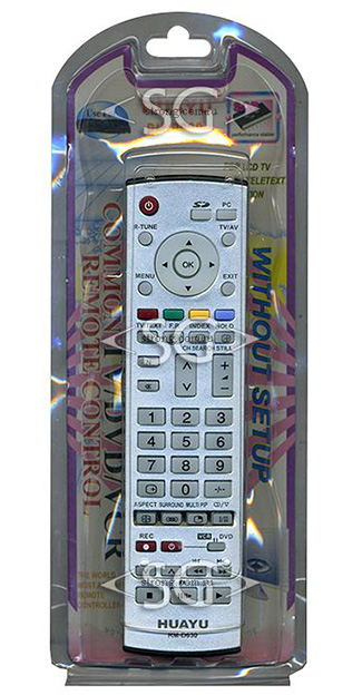 Пульт дистанционного управления для PANASONIC universal RM-D630 (корпус типа EUR7635040 lcd) блистер