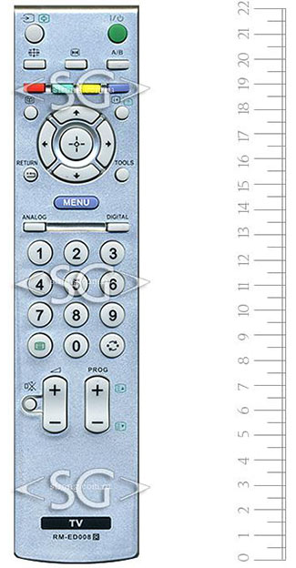 Пульт дистанционного управления для SONY RM-ED008 (=RM-ED005)