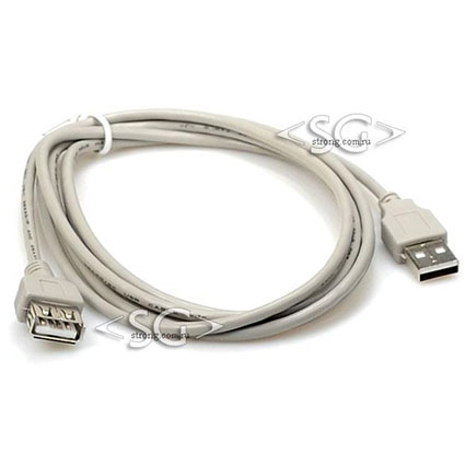 Шнур 2.0 USB A MALE-A FEMALE (удлинитель USB) 1,8м