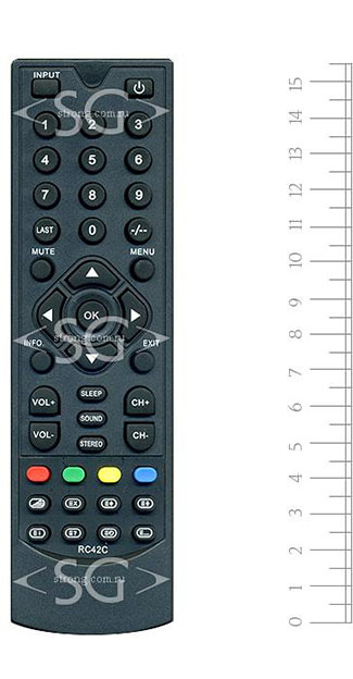 Пульт дистанционного управления для ELENBERG RC42C (tv CTV-1515 и др)